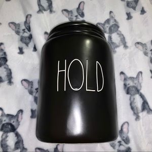 NWT RAE DUNN “HOLD” JAR WITH LID